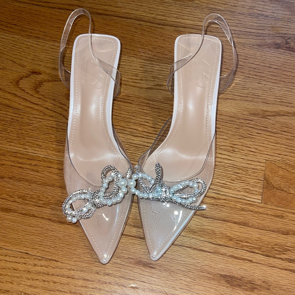 Clear Bow Heels